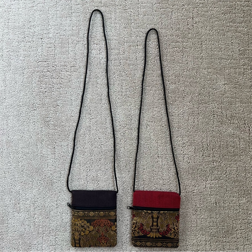 Thailand Elephant Cross Body Bag/Pouch/Purse NWOT - Picture 7 of 10